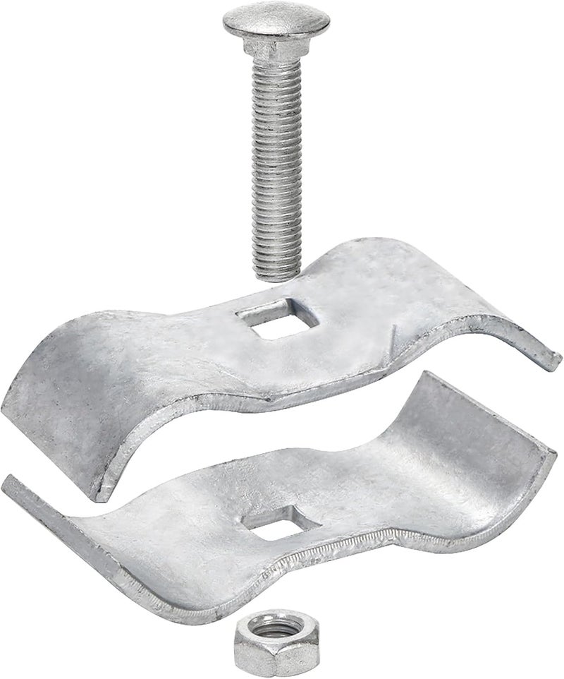 WRINGKIT 10 Pack Dog Kennel Clamps, 1-3/8" Chain Link Fence Panel Clamps, Galvanized Pipe Panel Frames, Chain Link Fence Hardware for Temporary Dog Kennels, Chicken Coops, Metal Cage - Image 3